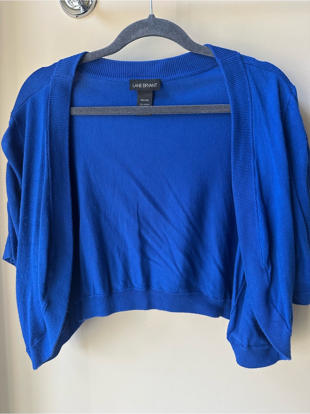 Lane Bryant Cobalt Blue Open-Front Women’s Short Cardigan